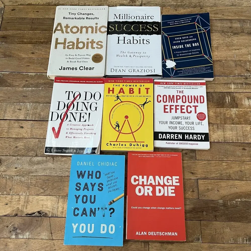 Self Help, Business, Psychology Book Lot of 8 Different Authors